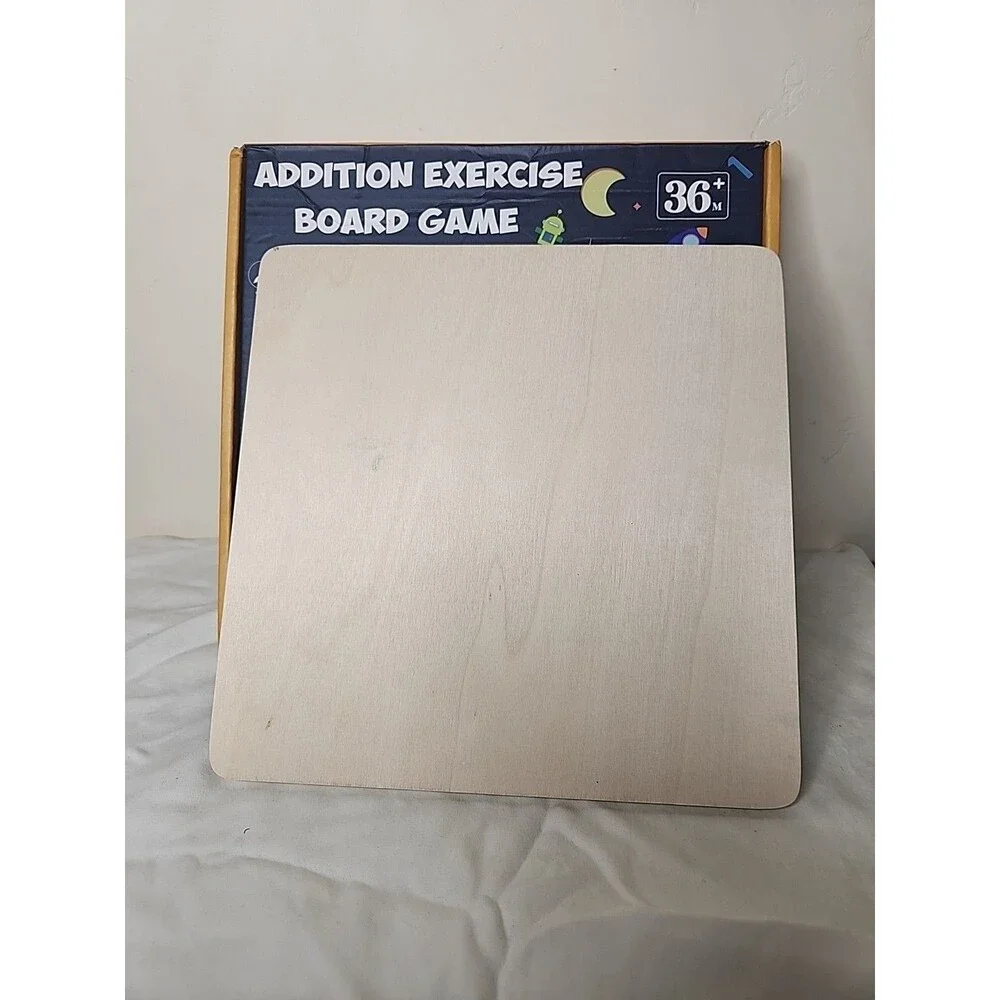 Math Addition Exercise Board Game for ages 3+ Montressori Type Instruction